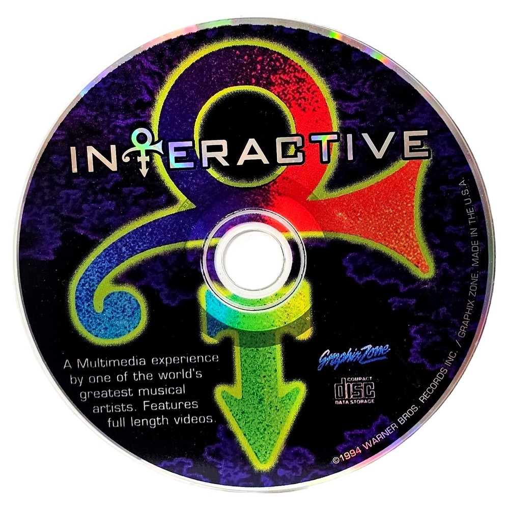 Prince Interactive PC‎ CDROM 1994 Vintage Warner Bros Multimedia Game Disc EUC